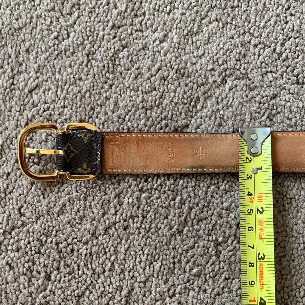 LV1046 Louis Vuitton unisex monogram belt size 95 cm 38 inch - Picture 4 of 4